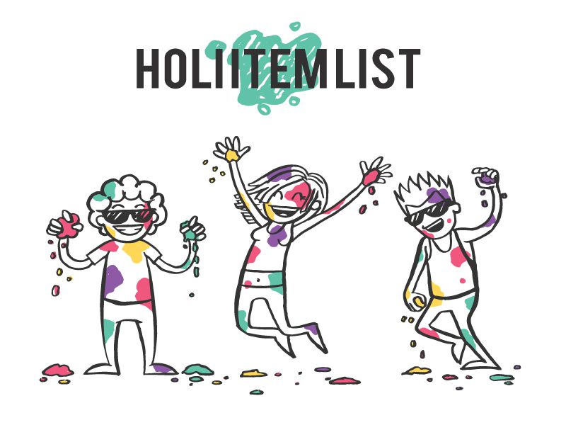 10 Must buy items for Holi