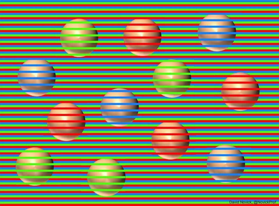 All The Balls In This Optical Illusion Are Actually The Same Colour But The Many Don’t believe So