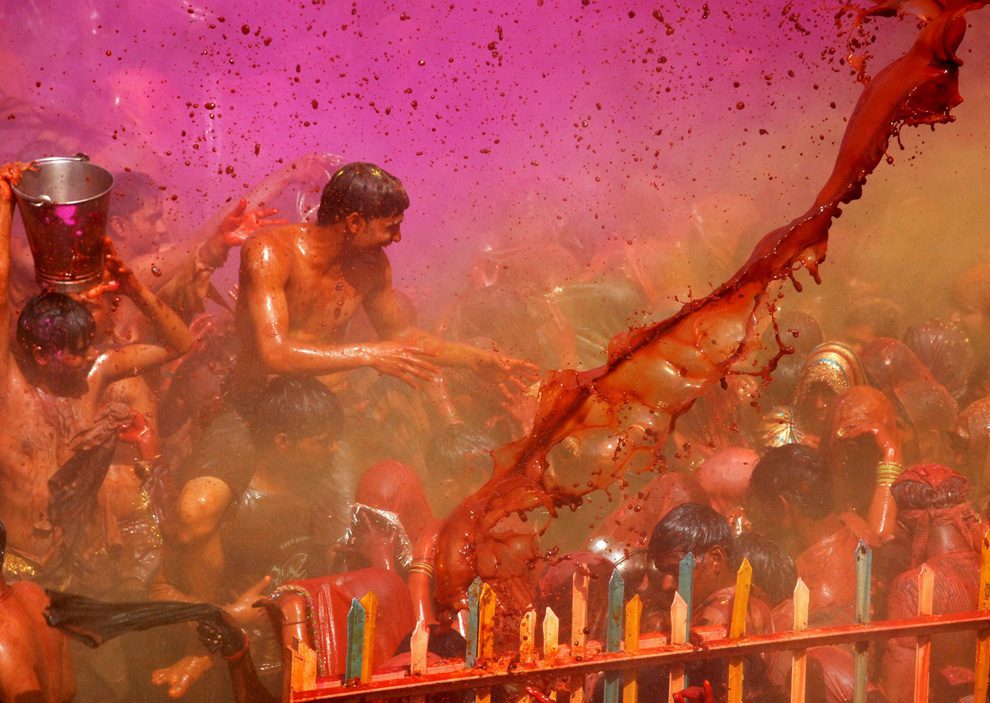 Holi celebration with full energy and vigor