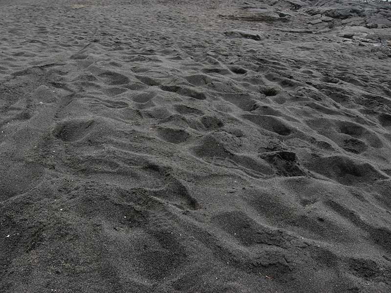 Black Sand on Beach Dumas Gujrat