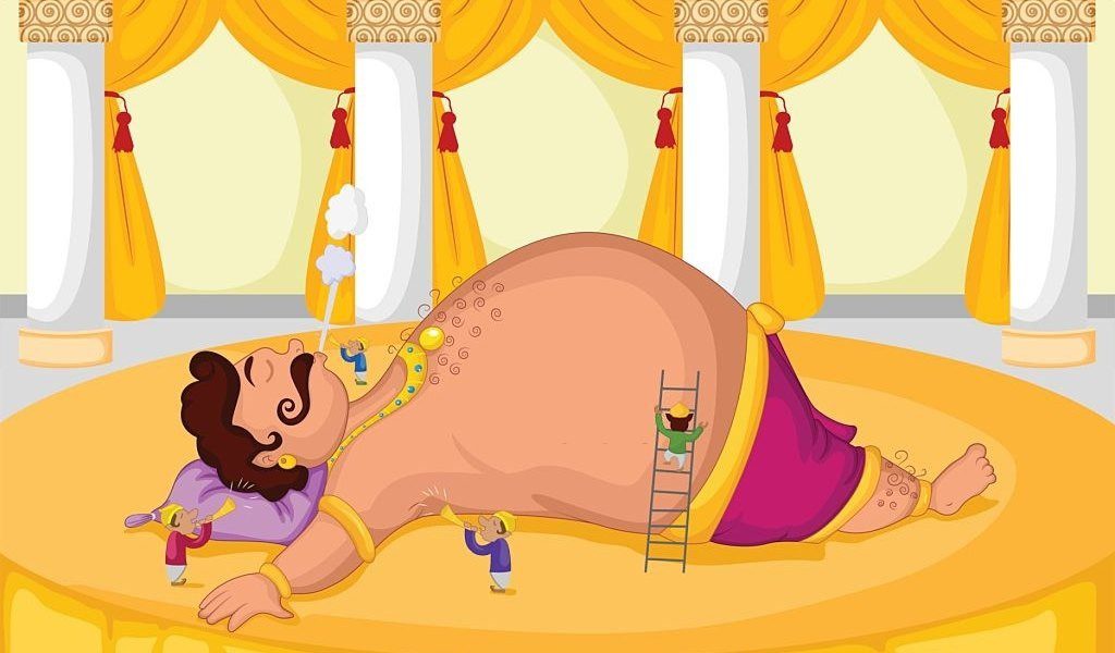 Kumbhakarna get the blessing of sleep because Indra was jealous of him